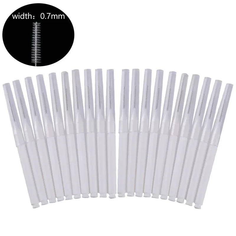 20Pcs Disposable Mini Eyebrow Brushes Brow Lift Tool Brow Perm Brush Eyelash Cromb for Lash Extension Accessories Makeup Tools