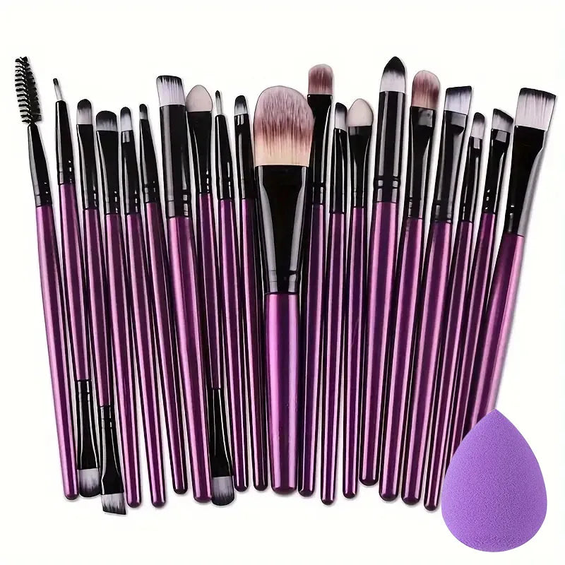 20Pcs Soft Makeup Brushes Set for cosmetics Foundation Blush Loose Powder Brush Eyeshadow Women Beauty Blending Makeup Tools