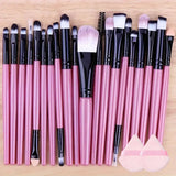 20Pcs Soft Makeup Brushes Set for cosmetics Foundation Blush Loose Powder Brush Eyeshadow Women Beauty Blending Makeup Tools