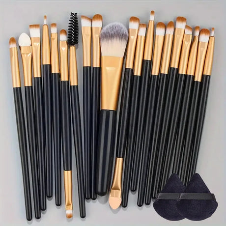 20Pcs Soft Makeup Brushes Set for cosmetics Foundation Blush Loose Powder Brush Eyeshadow Women Beauty Blending Makeup Tools