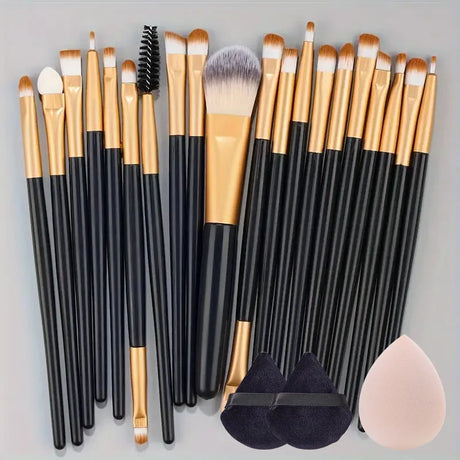 20Pcs Soft Makeup Brushes Set for cosmetics Foundation Blush Loose Powder Brush Eyeshadow Women Beauty Blending Makeup Tools