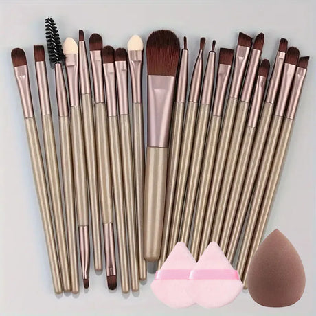 20Pcs Soft Makeup Brushes Set for cosmetics Foundation Blush Loose Powder Brush Eyeshadow Women Beauty Blending Makeup Tools