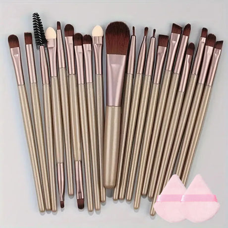 20Pcs Soft Makeup Brushes Set for cosmetics Foundation Blush Loose Powder Brush Eyeshadow Women Beauty Blending Makeup Tools