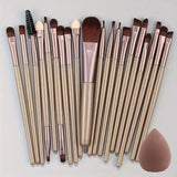 20Pcs Soft Makeup Brushes Set for cosmetics Foundation Blush Loose Powder Brush Eyeshadow Women Beauty Blending Makeup Tools