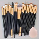 20Pcs Soft Makeup Brushes Set for cosmetics Foundation Blush Loose Powder Brush Eyeshadow Women Beauty Blending Makeup Tools