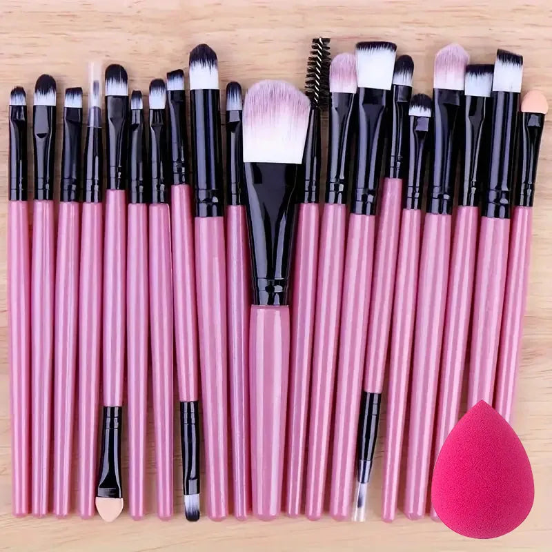 20Pcs Soft Makeup Brushes Set for cosmetics Foundation Blush Loose Powder Brush Eyeshadow Women Beauty Blending Makeup Tools