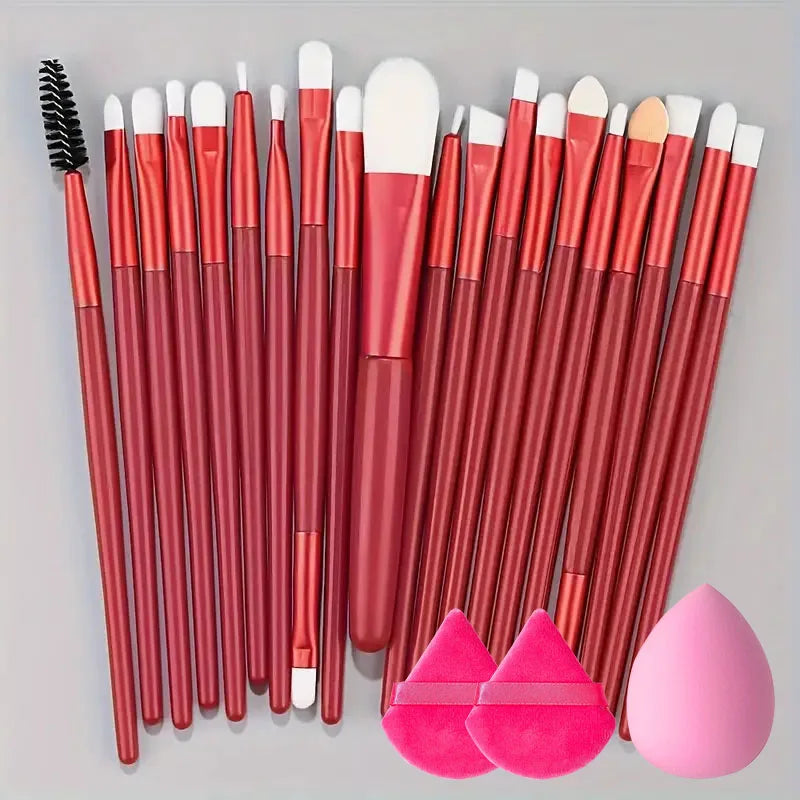 20Pcs Soft Makeup Brushes Set for cosmetics Foundation Blush Loose Powder Brush Eyeshadow Women Beauty Blending Makeup Tools