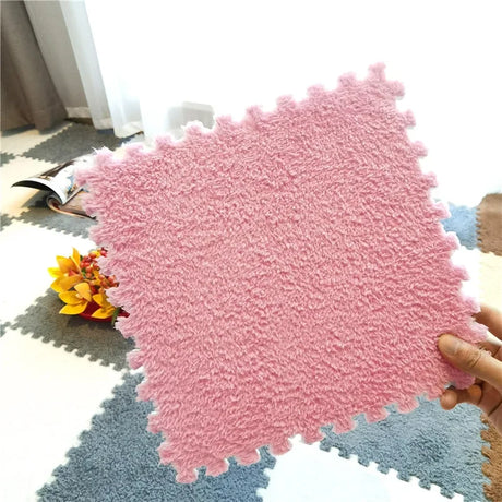 20pcs Activities Mat For Baby Soft Plush Kids Carpet   Children's Play Rugs Toys EVA Foam Babies Puzzle Interlock Floor Mats 30*