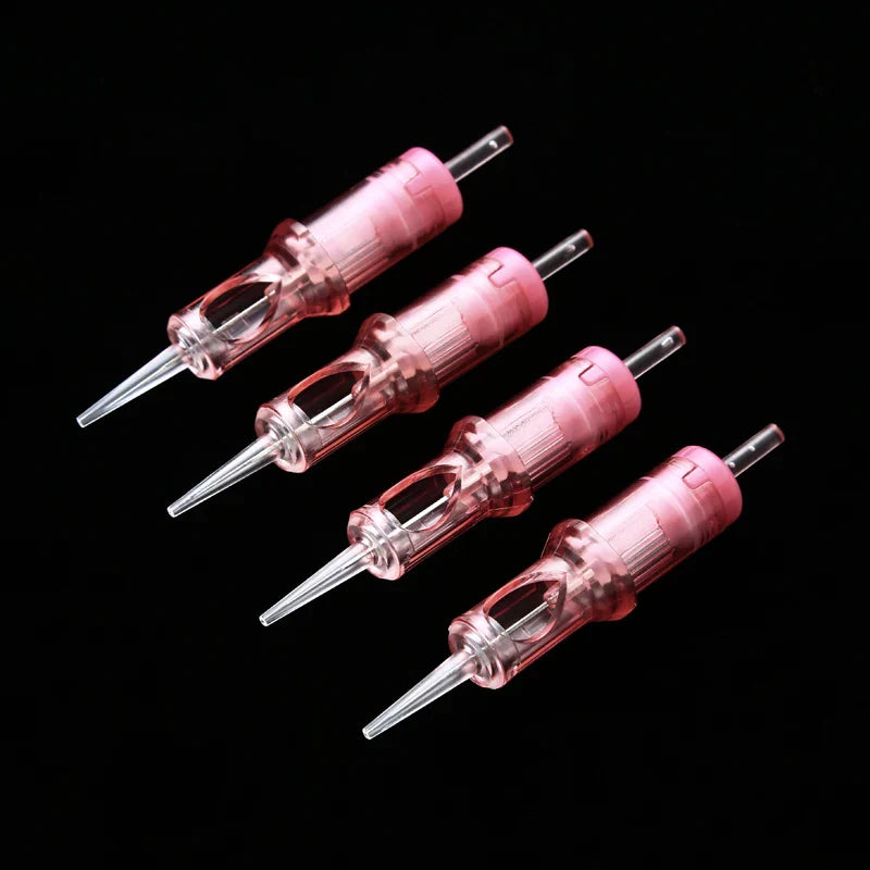 20pcs/Box Quality Pink VIPER PMU SMP Sharp Durable Consistent Long Tip  Tattoo Needles Permanent Makeup Cartridge