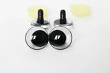 20pcs  NEW   12mm 14 16 18 20 25 30mm  3D Cartoon  Clear toy safety strange eyes  doll eyes eyes with hard washer-size option