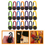 21 Pcs Compass Buckle Hiking Accessories Key Chain Carabiner Survival Climb Mini Plastic Travel