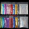 21Bag/Set 10G Holographic Powder Nail Glitter Bulk Fine Dust Decorations Accesoires for DIY Crafts Materials Nails Art Supplies