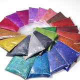 21Bag/Set 10G Holographic Powder Nail Glitter Bulk Fine Dust Decorations Accesoires for DIY Crafts Materials Nails Art Supplies