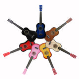 23 Inch Folk Acoustic Guitar Beginner Music Instrument 6-String Guitar Kids Toy (Pink)