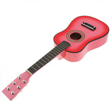 23 inch Black Basswood Acoustic Guitar With Guitar Pick Wire Strings Musical Instruments for Children Kids Gift