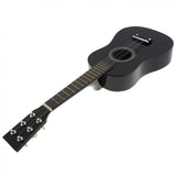 23 inch Black Basswood Acoustic Guitar With Guitar Pick Wire Strings Musical Instruments for Children Kids Gift