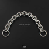 24mm Thick Round Aluminum Chain + Spring Ring Light Weight Bags Strap Bag Parts Handles Chain For Bag Accessory Handbags Straps