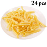 24pcs Artificial Simulation Food Vegetables Fruit French Fries For Home Restaurant Kitchen Garden Art Decor Kids Toy