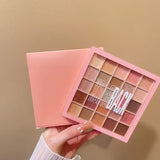 25 Color Eyeshadow Palette Waterproof Glitter Matte Shimmer Eye Pigment Earthy Pearly Eyeshadow Portable Eyes Makeup Cosmetics