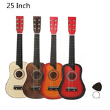 25 Inch Basswood Acoustic Guitar 6 Strings Guitarra with Pick Strings Mini Ukulele Accessories Musical Instrument Gifts