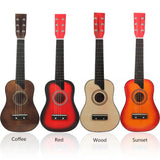 25 Inch Basswood Acoustic Guitar 6 Strings Guitarra with Pick Strings Mini Ukulele Accessories Musical Instrument Gifts