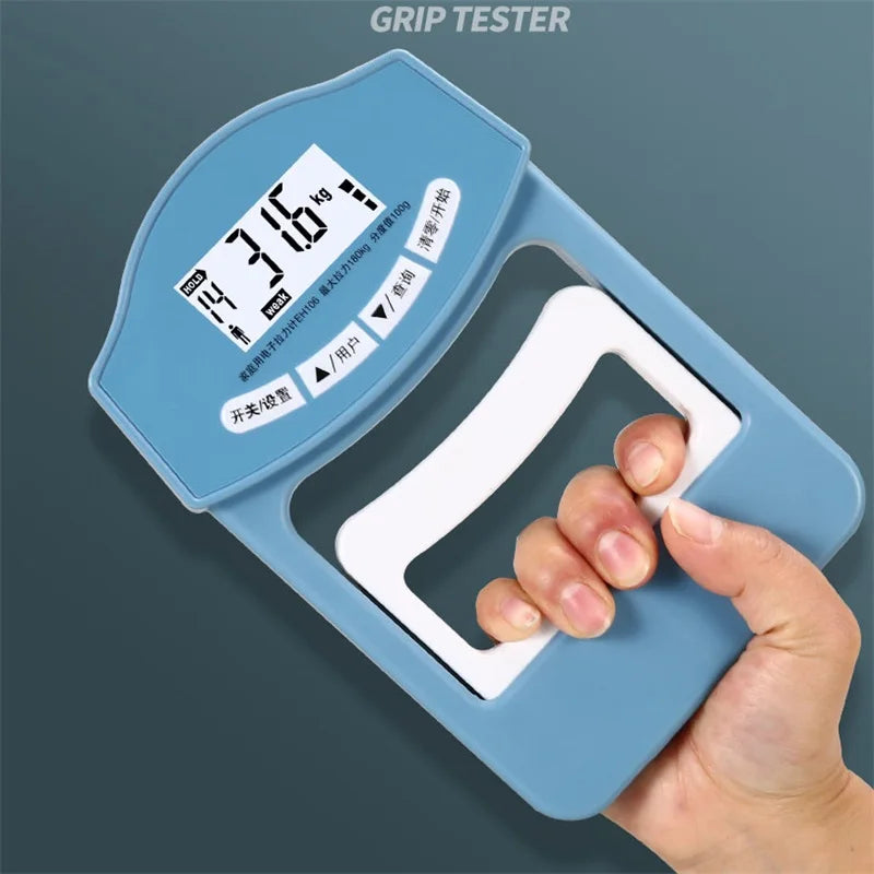 264 / 396Lbs Digital Hand Dynamometer Grip Strength Measurement Meter Auto Capturing Exercise Training Electronic Grip Power