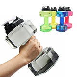 2PC Water Dumbbell Sport Bottle Large Capacity Gym Running Fitness Bodybuilding Exercise Outdoor Bicycle Camping Cycling Bottle