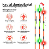 2PCS LED Gravity Sensor Color Change Float Tails+2 Float Tubes+1 Bag Hooks+1 Float Seat Bright LED Light Buoy Fresh Water Tails