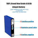 2PCS LiitoKala 3.2v 50Ah lifepo4 cells lithium batteries for electric bike battery pack solar energy system EU US Tax Free