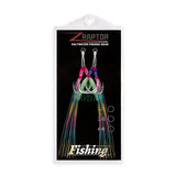 2Pair Assist Hook High Carbon Slow Sinking Jig Hook Colorful Rubber Skirts UV Glow Ocean Boat Barbed Assist Fish Hooks Pesca