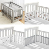 2Pcs/Set Baby Mesh Crib Bumper Liner Breathable Summer Infant Bedding Bumpers born Cot Bed Around Protector