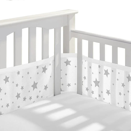 2Pcs/Set Baby Mesh Crib Bumper Liner Breathable Summer Infant Bedding Bumpers born Cot Bed Around Protector