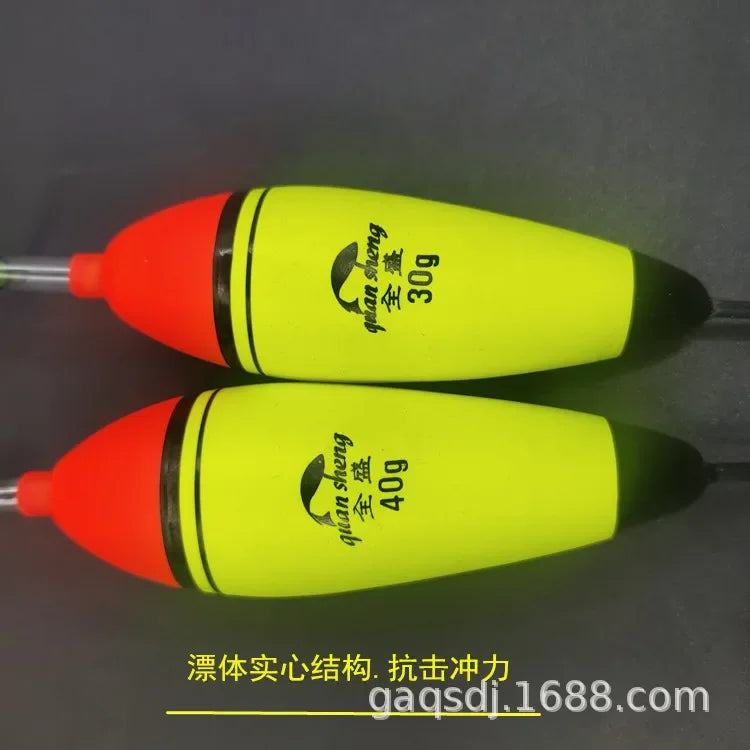 2pcs 5g-40g EVA Luminous Fishing Float Buoyancy Floating Long Vertical Night Light Stick Rock Fishing Floats Boya Bobber Tackle