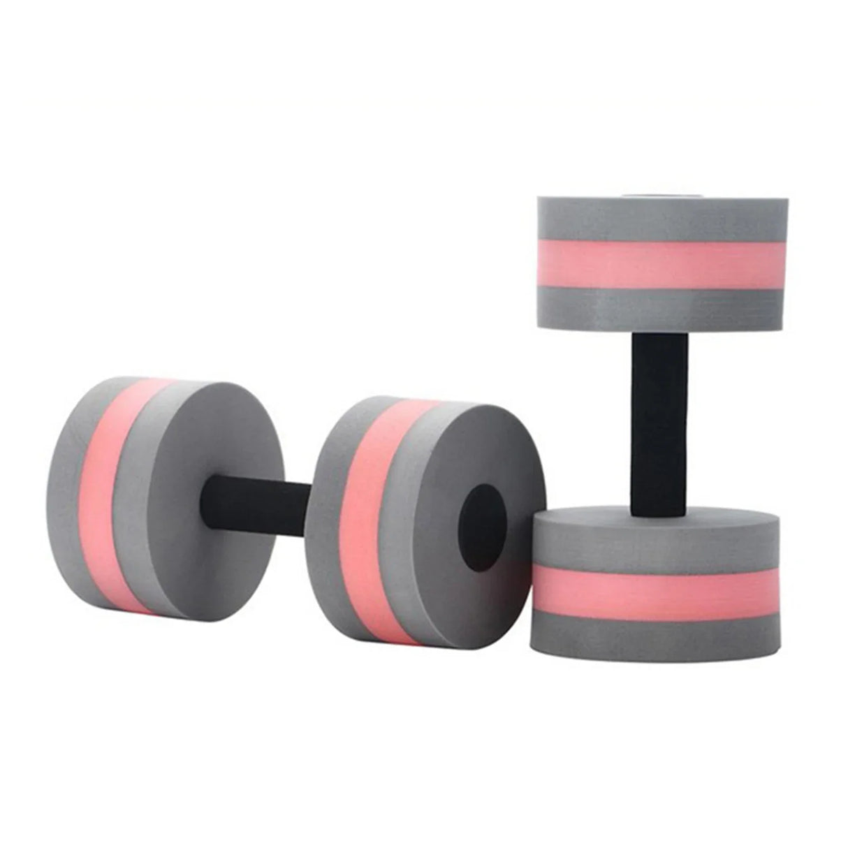 2pcs EVA Water Foam Floating Dumbbell Swimming Pool Water Weight Aerobics Automatic Float Aquatic Barbell Swim Fitness Dumbbell