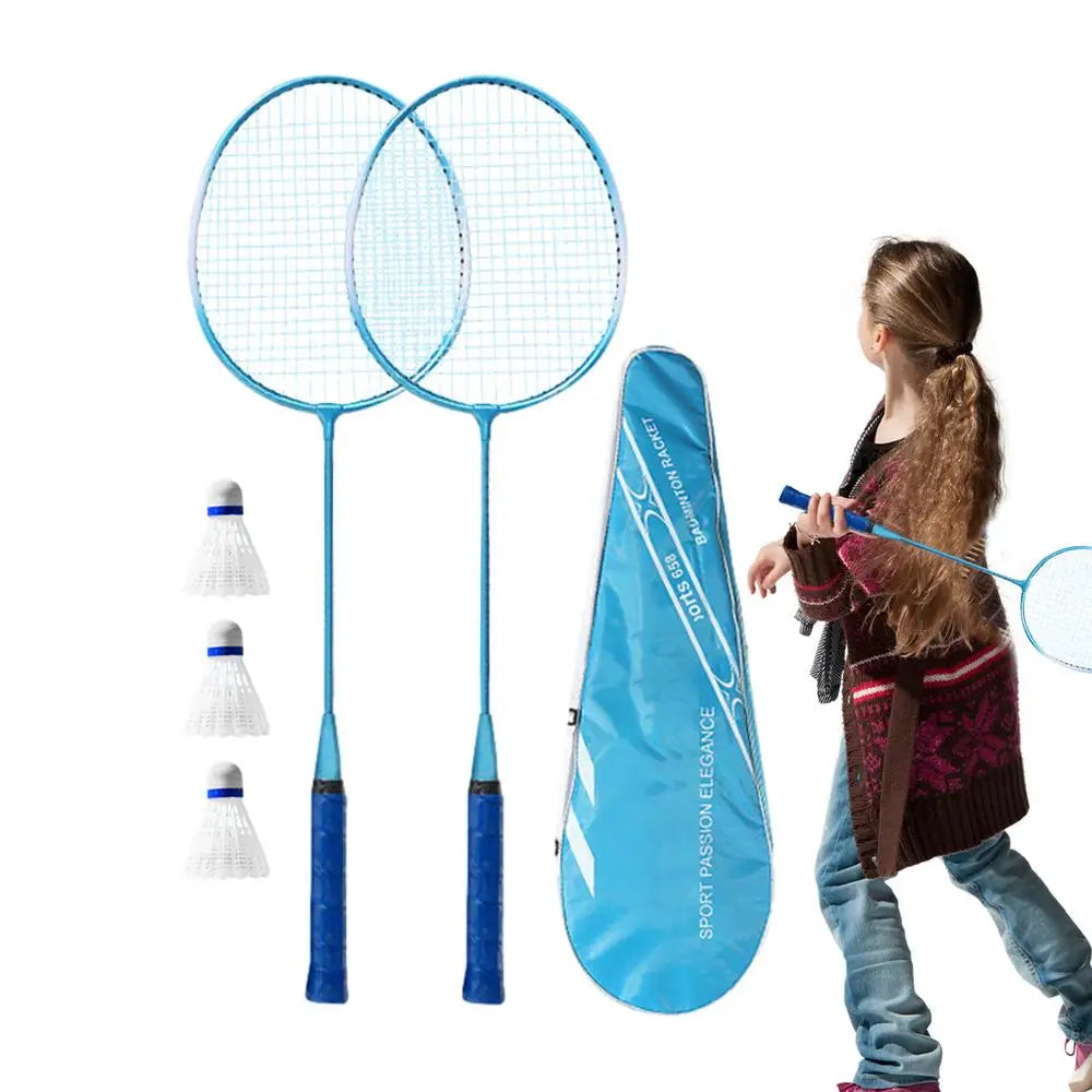 2pcs Professional Badminton Rackets And Carrying Bag Set Double Badminton Racquet Set Indoor Outdoor Speed Sports Accessories