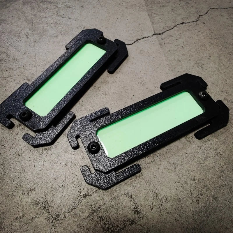 2pcs cal Molle Adctilucent Mark Mounting Accessories Otdoor Kapsack Uiversal light Asorption Bard for Camping Hiking