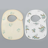 2pcs/set Cotton Waterproof Baby Bibs Summer Infant Bib Newborn Burp Cloths Bandana for Kids Boys Girls Soft Feeding Saliva Towel