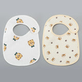 2pcs/set Cotton Waterproof Baby Bibs Summer Infant Bib Newborn Burp Cloths Bandana for Kids Boys Girls Soft Feeding Saliva Towel