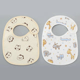 2pcs/set Cotton Waterproof Baby Bibs Summer Infant Bib Newborn Burp Cloths Bandana for Kids Boys Girls Soft Feeding Saliva Towel