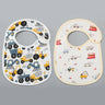 2pcs/set Cotton Waterproof Baby Bibs Summer Infant Bib Newborn Burp Cloths Bandana for Kids Boys Girls Soft Feeding Saliva Towel