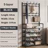 3/4/5 Layer Integrated Simple Entryway Shoe Rack Coat Hat Racks Home Bedroom Strong Load-bearing Shoe Cabinet Bag Storage Hanger