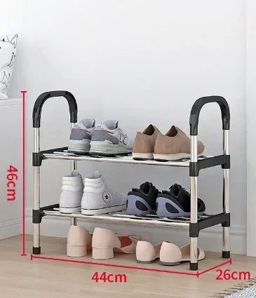 3/4/5 Layer Integrated Simple Entryway Shoe Rack Coat Hat Racks Home Bedroom Strong Load-bearing Shoe Cabinet Bag Storage Hanger