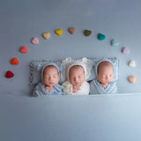 3/5 Pcs DIY Handmade Baby Wool Felt Clouds Stars Love Ornaments Home Party Decorations Newborn Photography Props