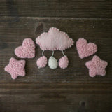 3/5 Pcs DIY Handmade Baby Wool Felt Clouds Stars Love Ornaments Home Party Decorations Newborn Photography Props