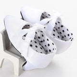 3-8 Months Newborn Baby Girls Shoes Toddler Princess Bowknot Crib Shoes with High Heels for Photos Photography Props Babe Items