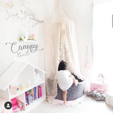 3 Colors Hanging Kids Baby Bedding Dome Bed Canopy Cotton Mosquito Net Bedcover Curtain For Baby Kids Reading Playing Home Decor