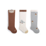 3 Pairs/set Toddler Long Socks New Autumn Newborn Baby Kids Soft Prewalker Stockings Cotton Girl Infant Boy Cute Boneless Socks