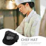 3 Pieces Mesh Chef Hat Man Cap Uniform Cotton Bakery Cook Waiter White Serving Hats Men Women Restaurant Caps