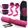 3 in 1 Barbell Pad Set with Carry Bag Weightlifting Wrist Wrap and Gym Ankle Straps for Lunges Hip Thrusts Powerlifting Deadlift