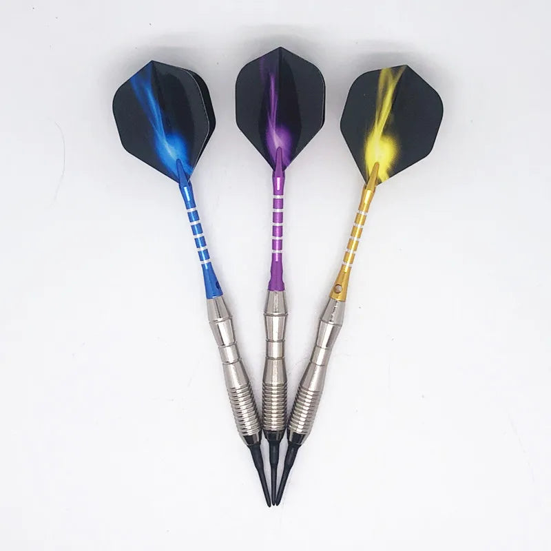 3 pieces / set of professional darts 18g green soft tip darts aluminum alloy darts throwing game